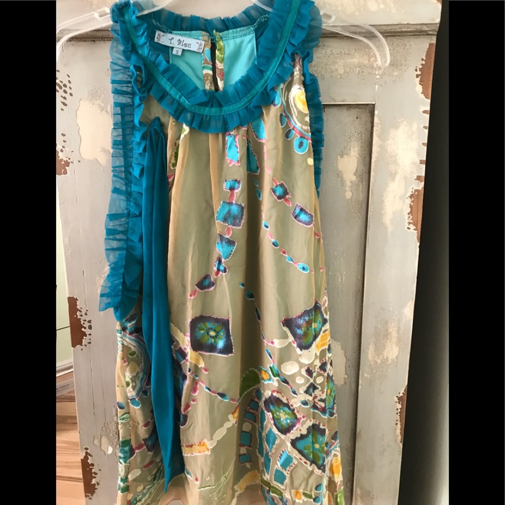 Ladies top/T Bleu